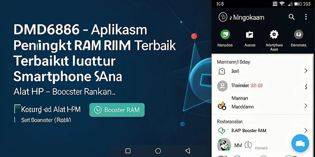 Antarmuka DMD686 yang intuitif untuk meningkatkan RAM.