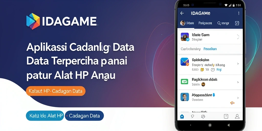 Antarmuka sederhana dan fungsional dari IDAGAME untuk cadangan data.