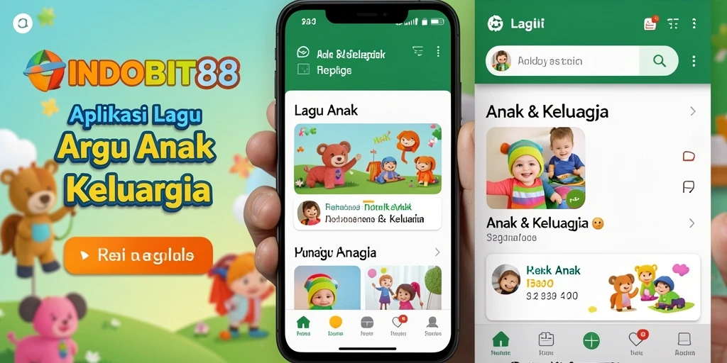 Tampilan antarmuka INDOBIT88 yang menarik dan ramah anak saat memainkan lagu.