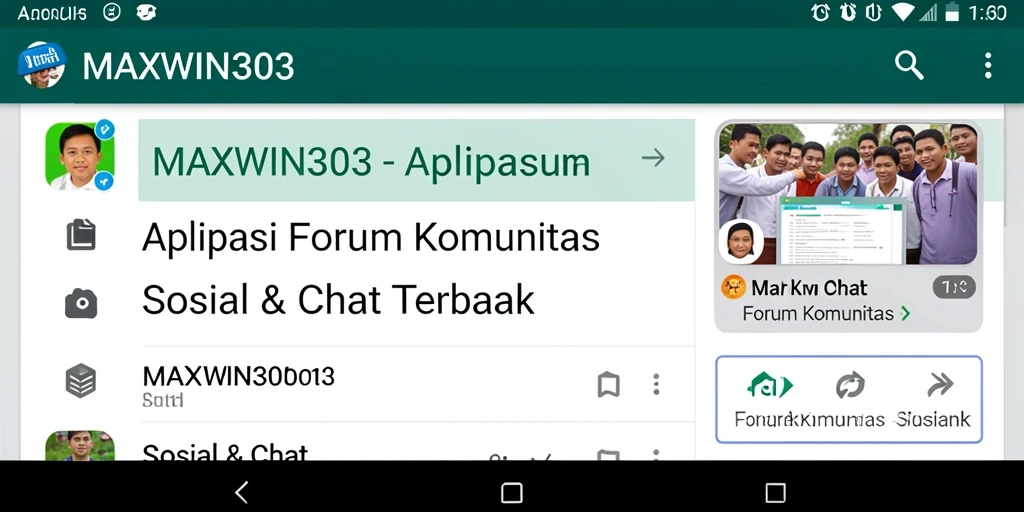 Antarmuka aplikasi MAXWIN303 yang interaktif dan menarik untuk Forum Komunitas.