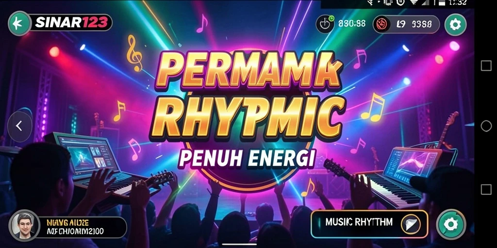 Antarmuka SINAR123 yang interaktif dan penuh warna.