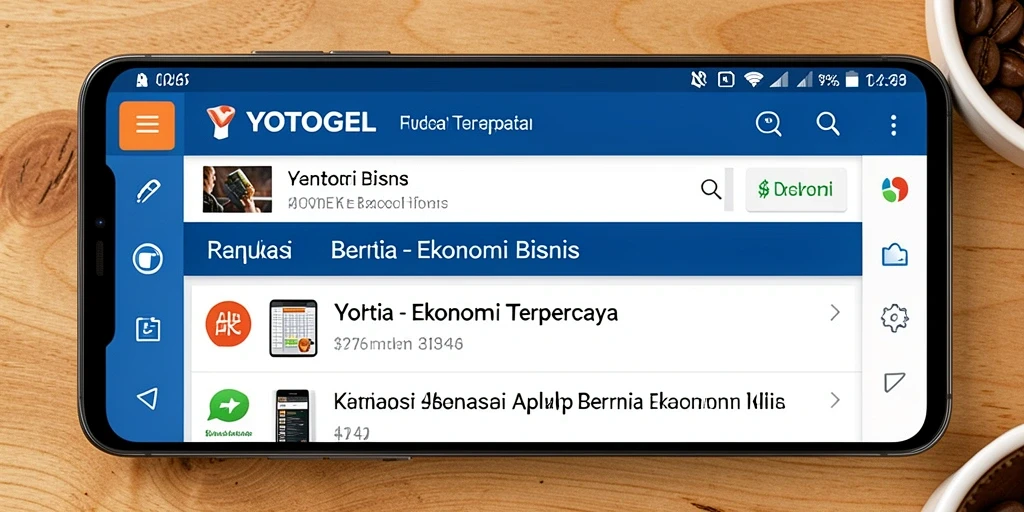 Tampilan antarmuka YOTOGEL yang informatif dan user-friendly.